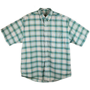 EDDIE BAUER Men's Shirt, Size Large Seersucker